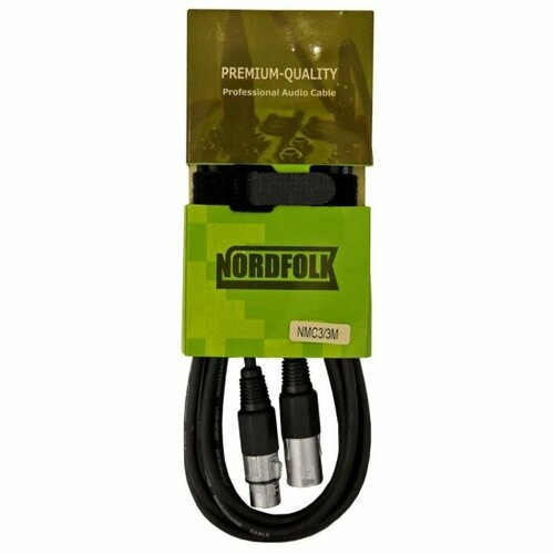 Кабель аудио 1xXLR - 1xXLR NORDFOLK NMC3/5 кабель xlr f jack 6 3 мм m ts моно ugreen черный 5 метров