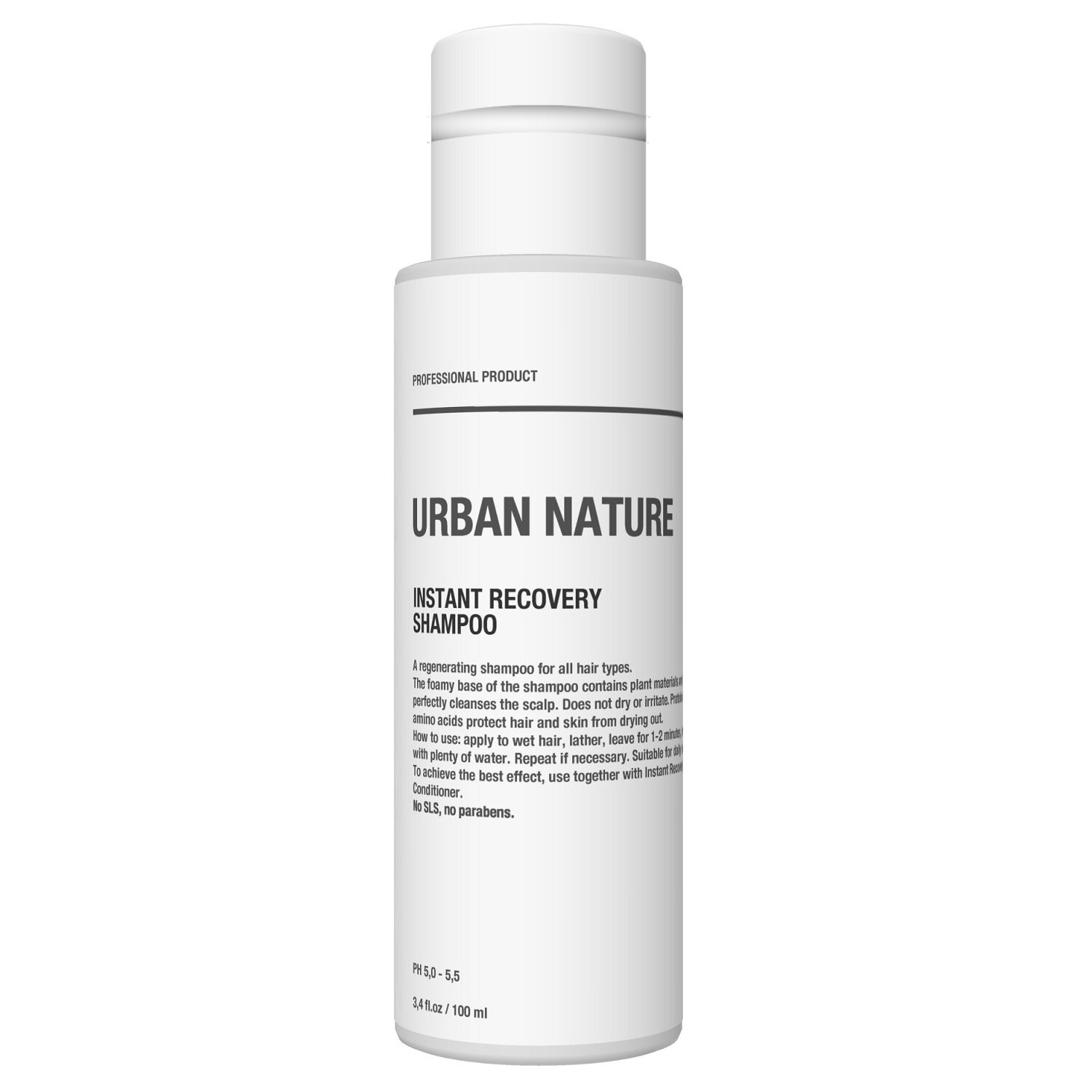 UN_INSTANT RECOVERY SHAMPOO шампунь "Мгновенное восстановление" 100мл (urban nature)