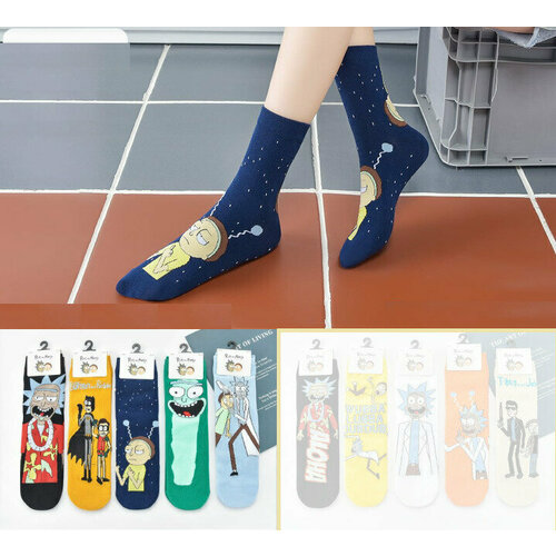 фото Носки turkan, 5 пар, размер 40-45, коричневый, черный, синий, зеленый, голубой