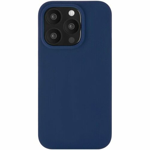 Силиконовый чехол Ubear для Apple iPhone 15 Pro, Touch Mag Case, MagSafe, темно-синий