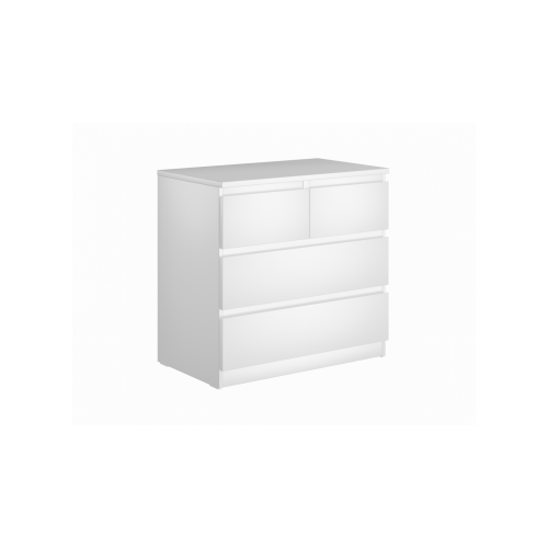 Комод мальта с четырьмя выдвижными ящиками, ДСП, цвет белый