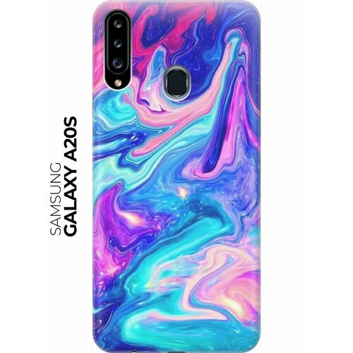 RE: PA Накладка Transparent для Samsung Galaxy A20s с принтом Сине-розовые краски re pa накладка transparent для samsung galaxy a32 с принтом сине розовые краски