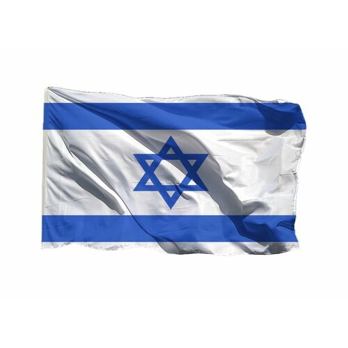 Флаг Израиля 70х105 см на шёлке для ручного древка флаг 19 обскр в ч 1454 невельск на шёлке 70х105 см для ручного древка
