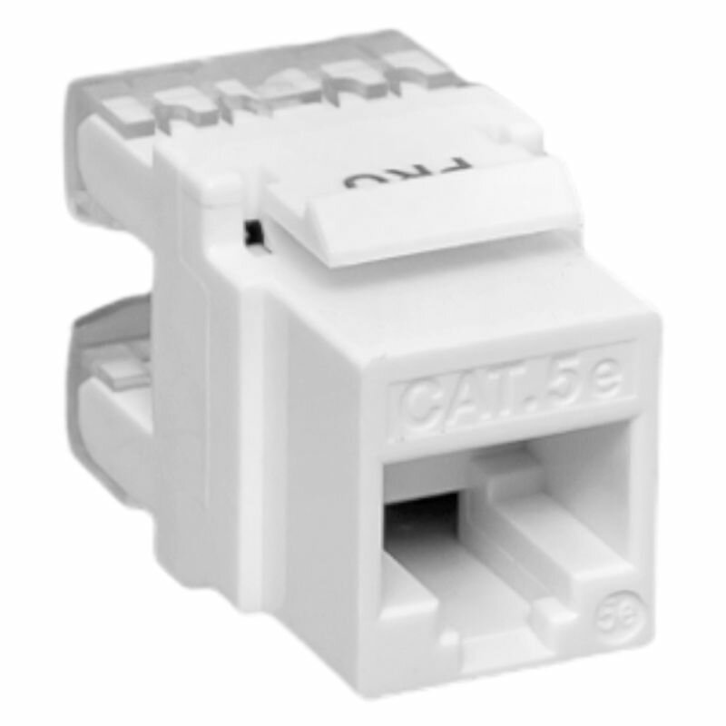 Модуль Keystone кат.5e RJ-45 неэкранированный 110 IDC 180град. бел. TeraLINK PRO EKF TRP-KSTN-180D-5EUTP-WH