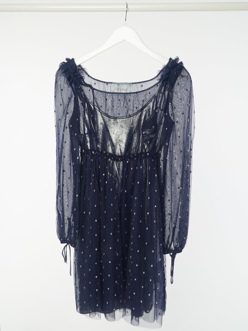 Платье Tresophie, размер 44, серебряный, синий