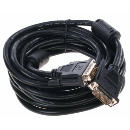 Кабель Ningbo DVI-D Dual Link (m) DVI-D Dual Link (m) 5м феррит. кольца черный