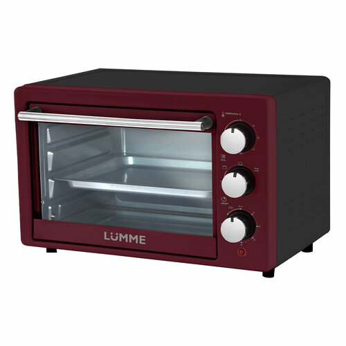 Мини-печь LUMME LU-EO1716A 18 литров гриль бордовый гранат 388700₽