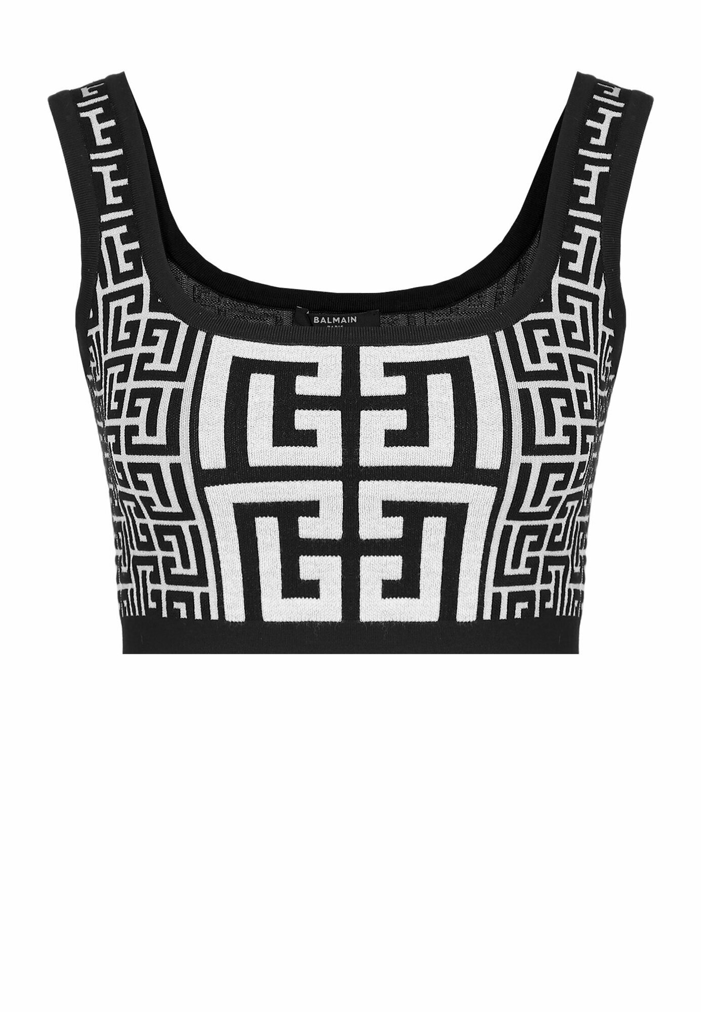 Топ спортивный BALMAIN, размер 36, белый,