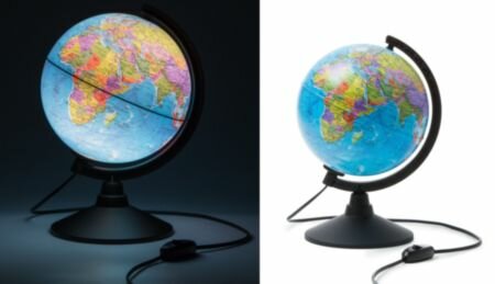 Глобус Земли Globen политический 210 мм с подсветкой Классик - фото №15