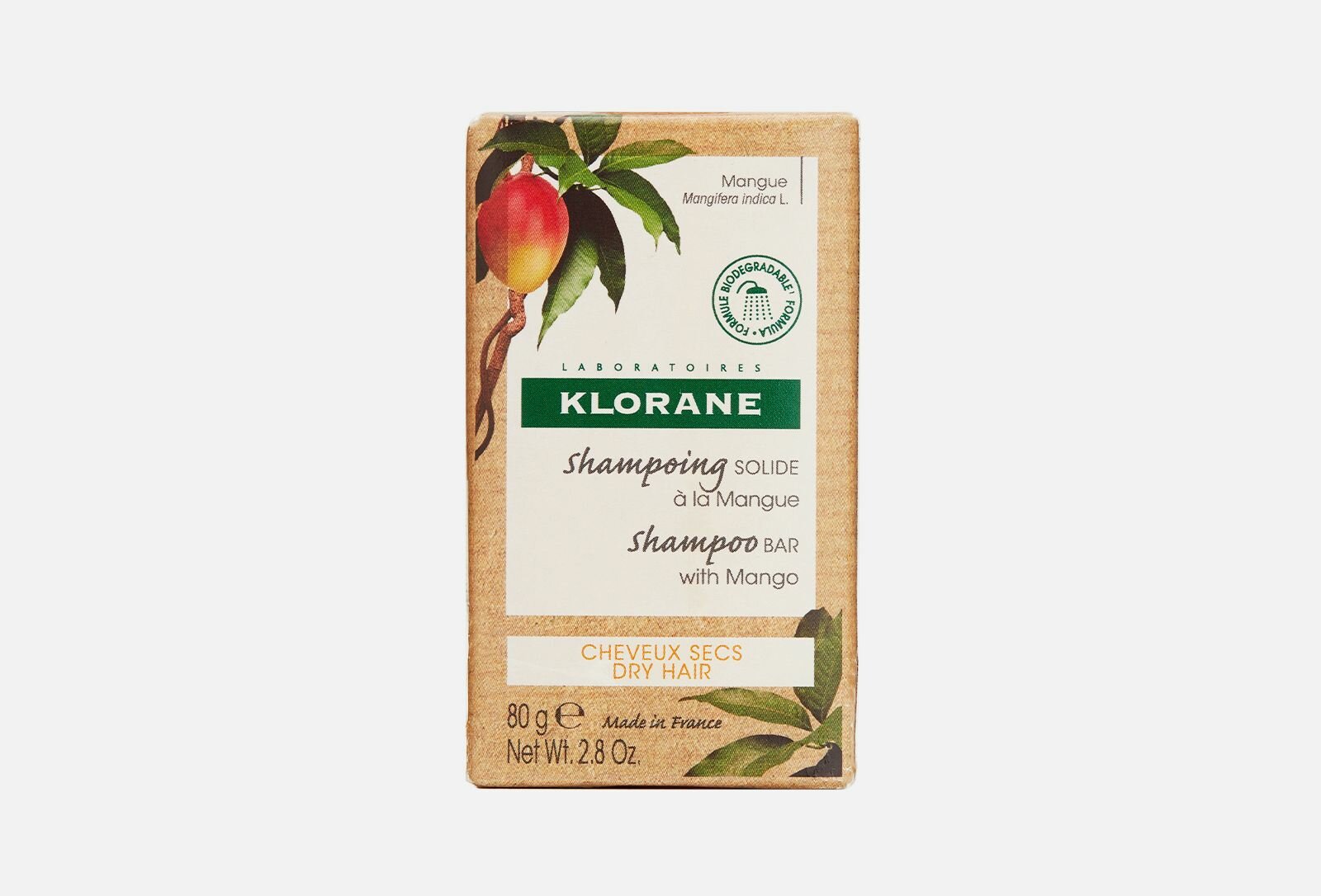 Брусковый шампунь klorane a la mangue