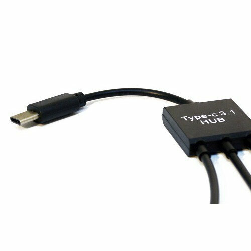 Адаптер USB хаб разветвитель OTG USB-C 3 в 1 (2 USB-A, Micro-USB), KS-is — фото 3