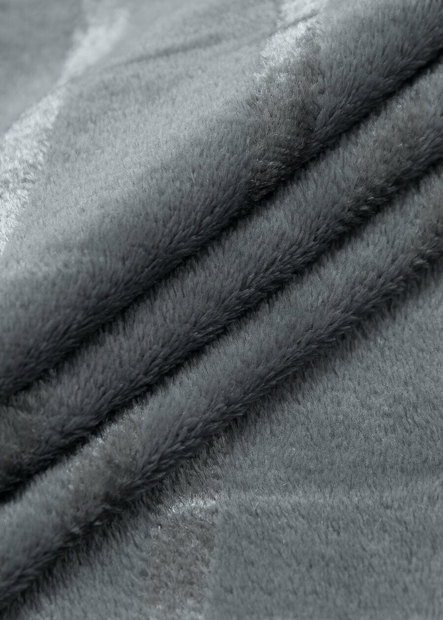 Плед texREPUBLIC TF FNS GY3, 150х200, серый - фотография № 2