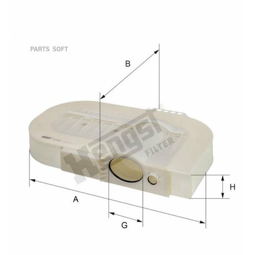 Фильтр воздушный Hengst E1162L