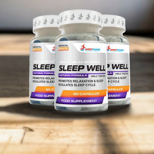 Снотворное Westpharm Sleep Well, 60 капсул westpharm testofen тестостероновый бустер 60 капсул