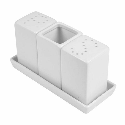 Набор для специй Lambert, 3 предмета (солонка, перечница, емкость для зубочисток)