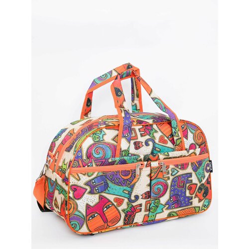 фото Сумка саквояж виро 9-14, оранжевый, бежевый нет бренда