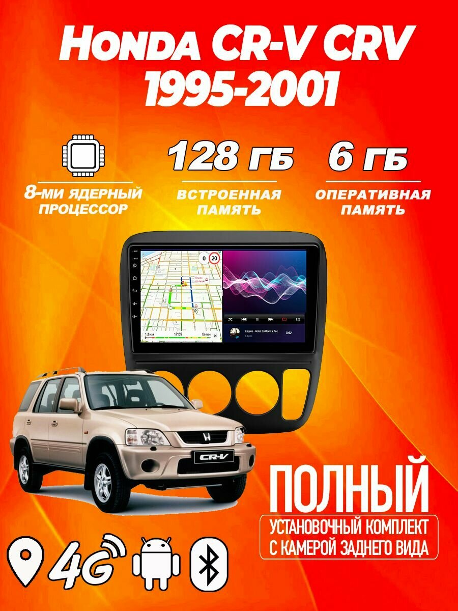 Магнитола TS18 PRO Honda CR-V CRV 1995-2001 4ГБ+64ГБ