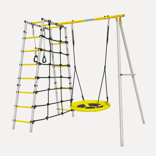 Изображение товара Спортивно-игровой комплекс Romana D1 103.31.06, качели гнездо , серый/жёлтый