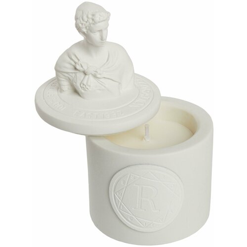 Свеча ароматизированная Святой Георгий кофейно-белая 17 см 1595₽