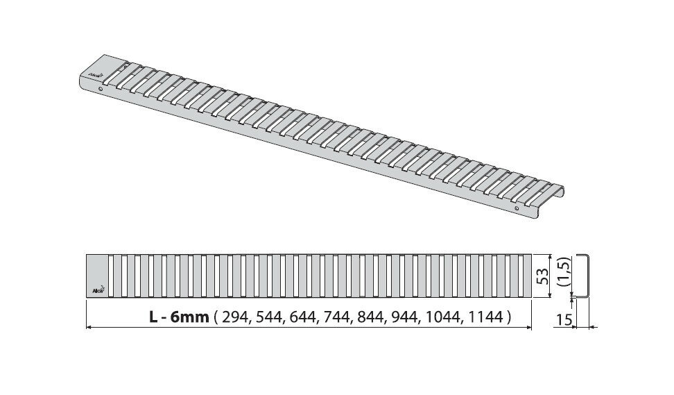 Решетка Alcaplast - фото №8