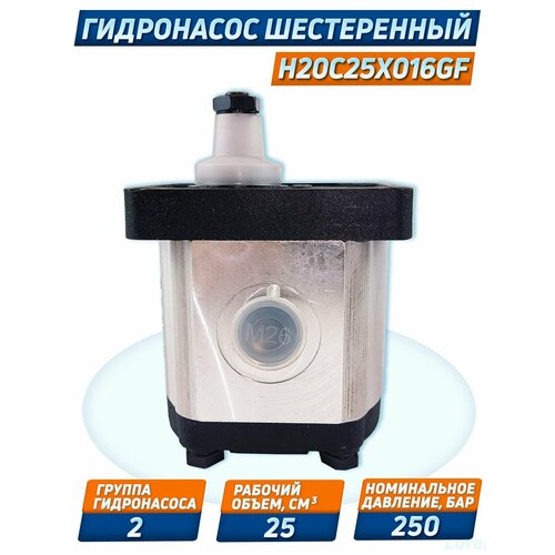 Насос шестеренчатый 2 гр. H20С25Х016GF, 25см3, 160бар, Болгария