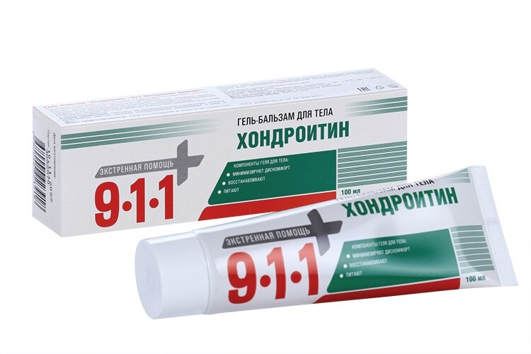 Гель-бальзам 911 Хондроитин д/суставов/тела 100 мл