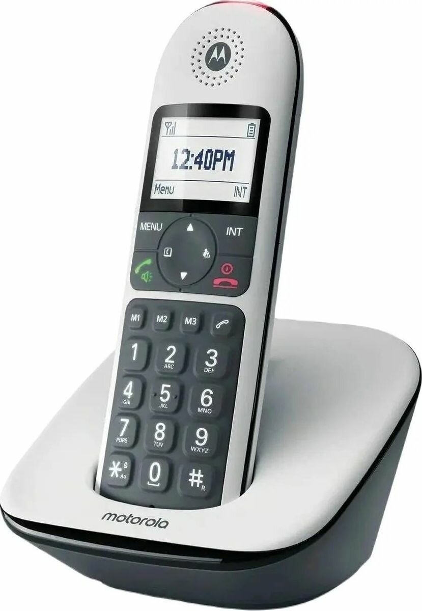 Радиотелефон Motorola CD5001 черный и белый [107cd5001white]