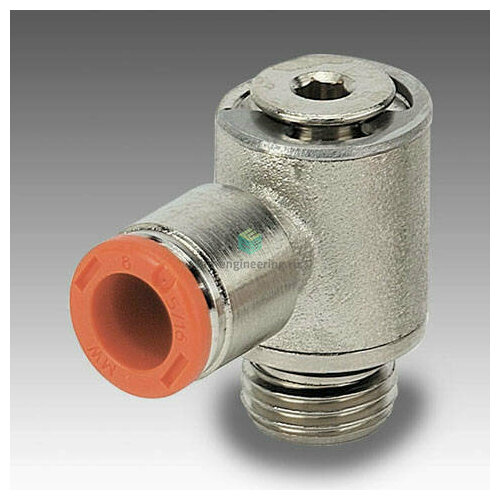 RL15 4 18 2L14002 METAL WORK - Штуцер угловой с серьгой с нар резьбой цанговый G18-4 мм 841₽