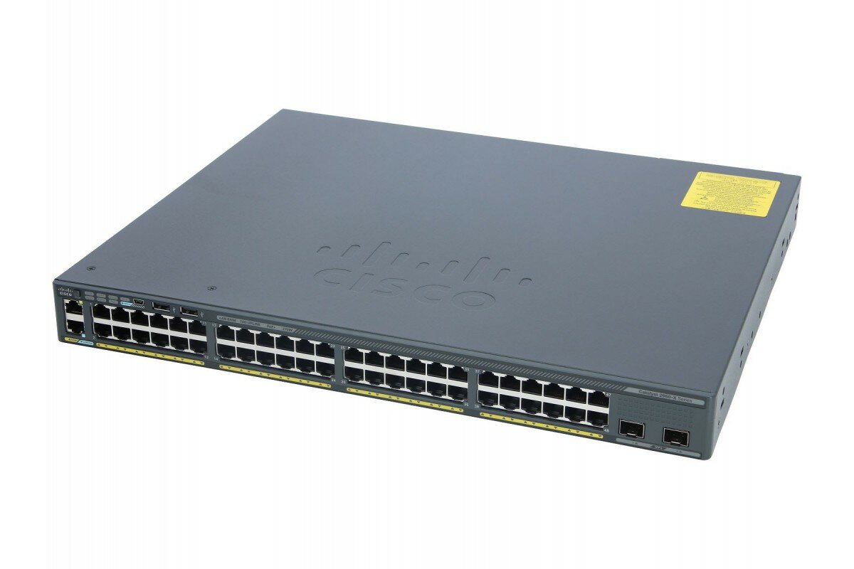 Коммутатор Cisco Catalyst WS-C2960X-48FPD-L 2x10G SFP+ 48хGigE PoE 740W