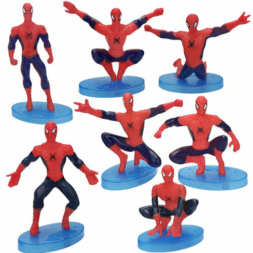 игровой набор фигурок человек паук от disney Набор фигурок Человек Паук / Spider Man 7шт (6-11см)