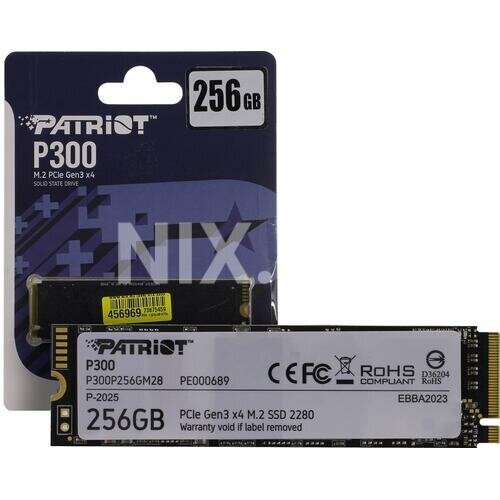 SSD накопитель Patriot M.2/2280/256GB (P300P256GM28)