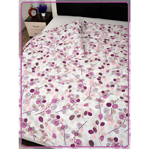 Пододеяльник Ивановская бязь эвкалипт вид 9/2 розовый 1,5 спальный