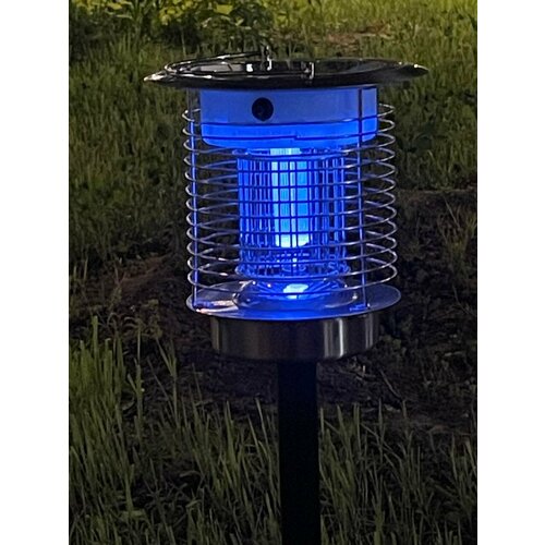 Фонарь антимаскитный на солнечной батарее 2 режима подсветки с дополнительным зарядным устройством для дома и сада премиум ландшафтный дизайн