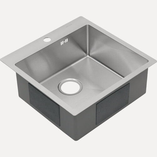 Изображение товара Мойка из нержавеющей стали MELANA MLN-R5050H ProfLine, сатин, квадратная, врезная, 50х50 см