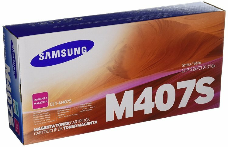 Картридж Samsung CLT-M407S, 1000 стр, пурпурный