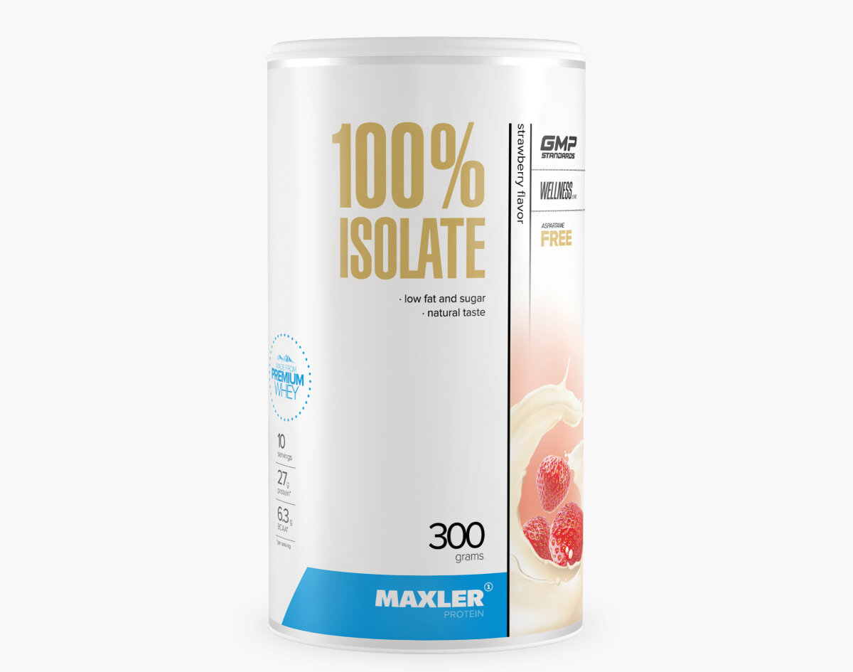 Maxler 100% Isolate (90% protein; low fat/sugar) банка, 300 г (Молочный шоколад)