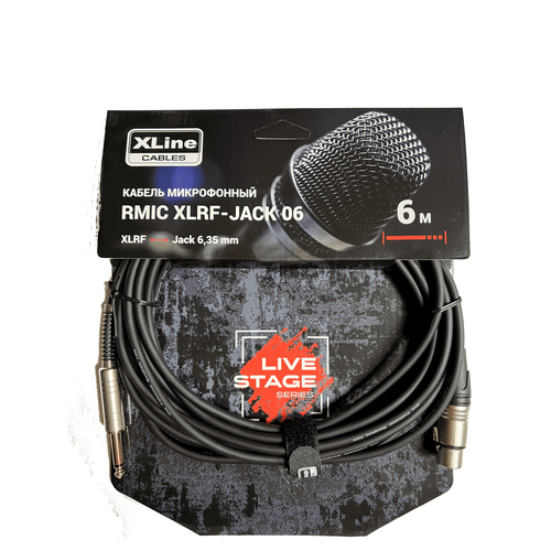 Кабель аудио 1xJack - 1xXLR Xline Cables RMIC XLRF-JACK 06 6.0m