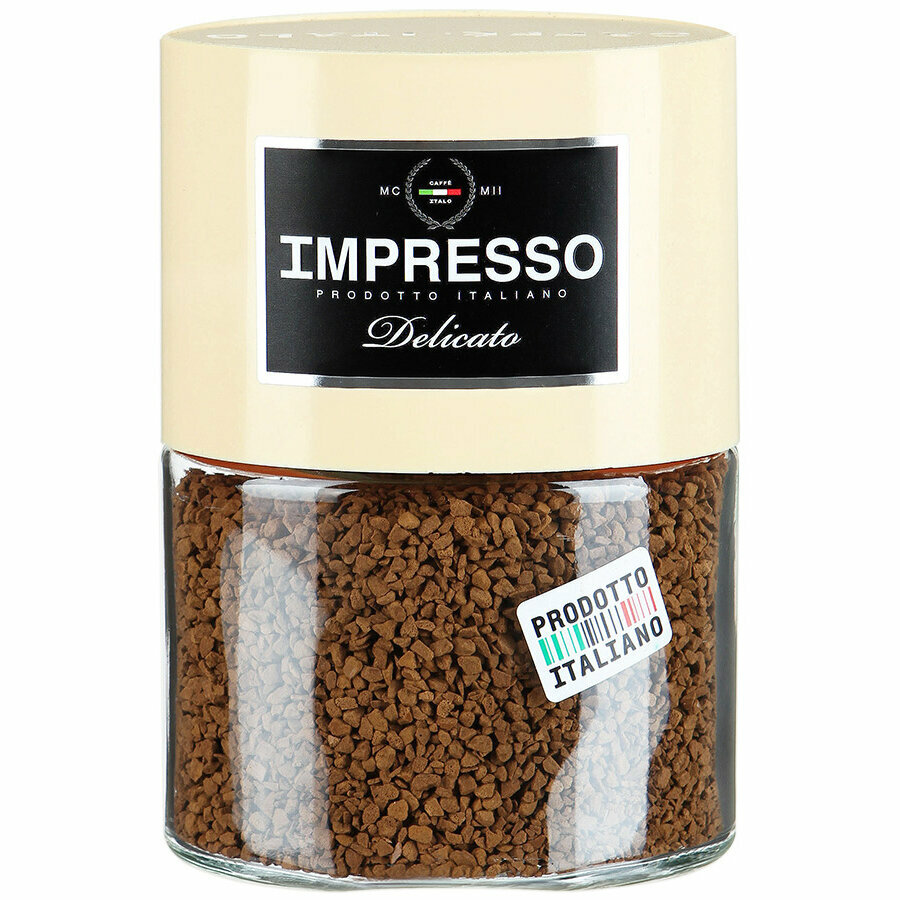 Кофе Impresso Ristretto растворимый 100 г с вкусным ароматом
