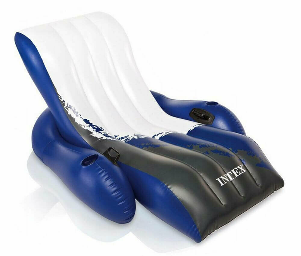 Надувное кресло-шезлонг "У бассейна" Intex 58868 180х135 см, максимальная нагрузка 100 кг