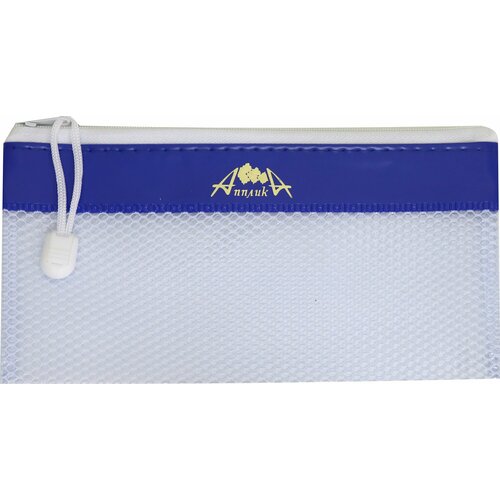 Папка 215х115 Голубая на молнии С5291-01 314₽