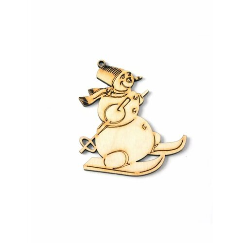 Деревянные заготовки Декупаж Снеговик 3 шт 175₽