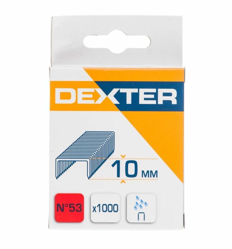 Скоба для степлера Dexter 53 тип 10 мм 1000 шт.