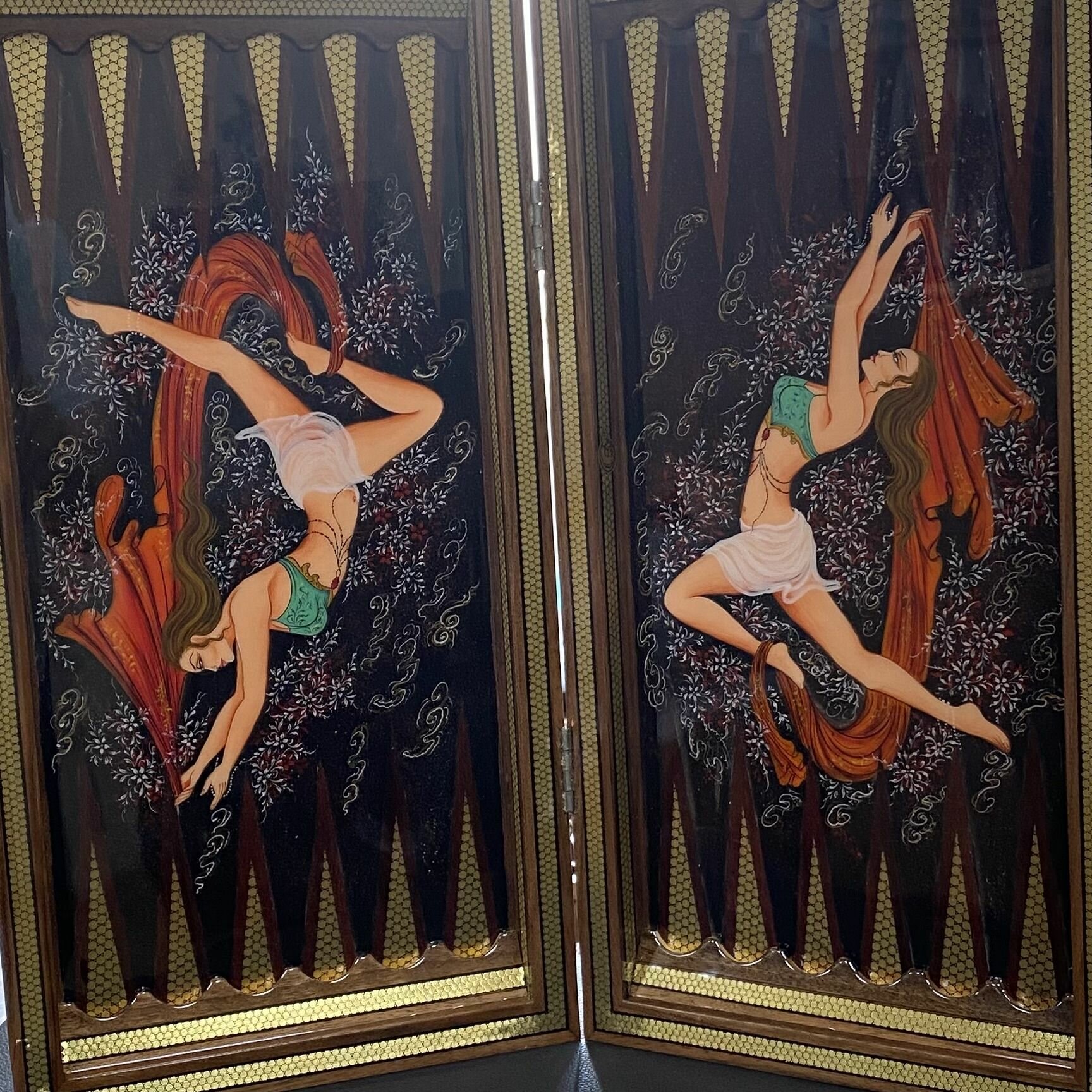 Шахматы-нарды Персидский базар "Хатам", ручная работа, инкрустация, 50x50 см — фото 1