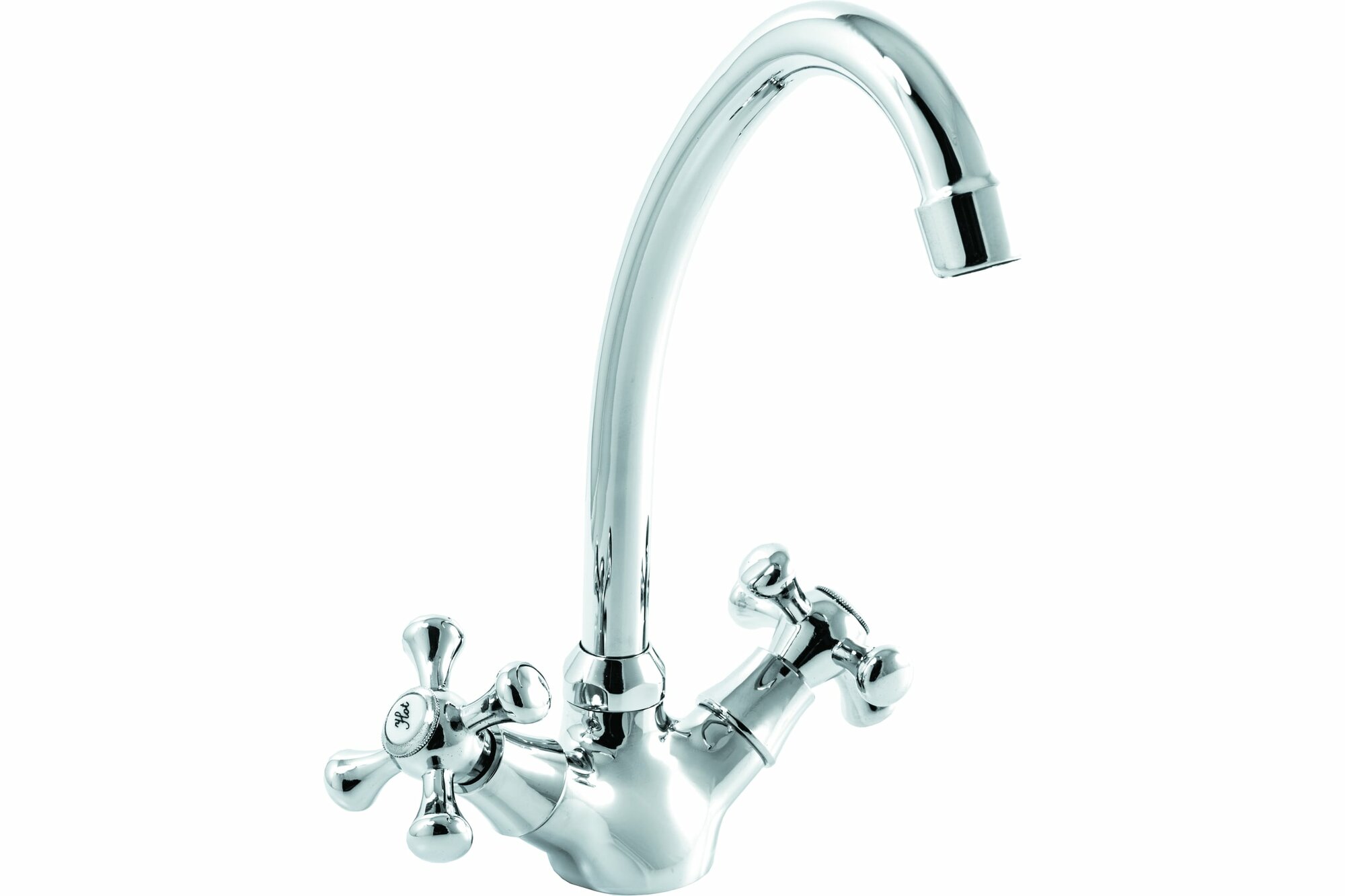 Смеситель Кухня SANTREK AQUA-405 "CLASSIC" 1/2 м/к Крест SL594