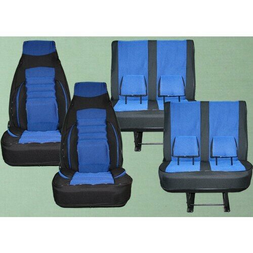 Газелист52 Чехлы автомобильные 33023 Фермер 6-ти мест. (жаккард) цв. синий (с анатом. поддержкой)