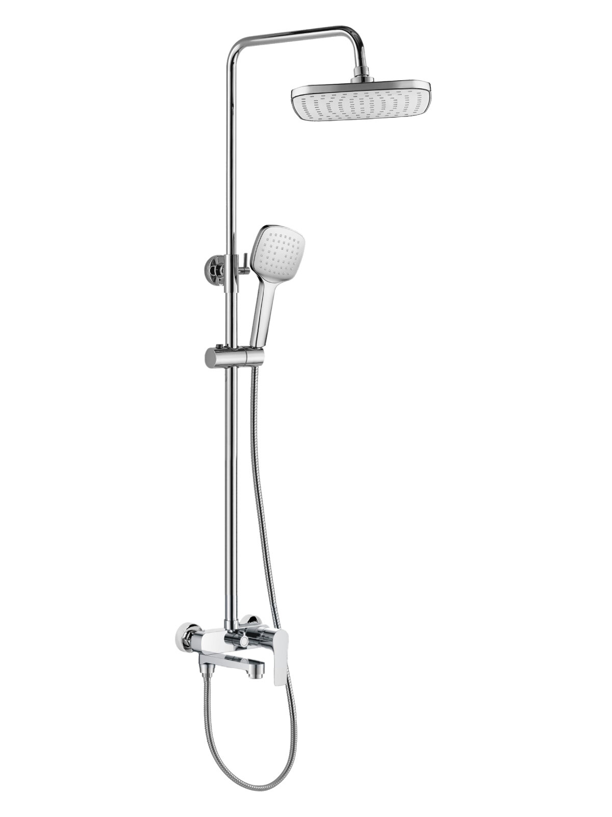 Душевая система Orange Otto M22-811cr с однорычажным смесителем для ванны/душа, хром
