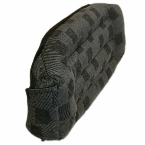 Автоподушка из лузги гречихи, 20 х 38 см. Подушка для поясницы из гречневой лузги на сидение автомобиля.