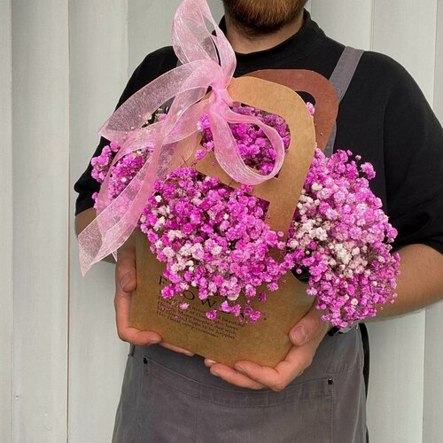 Изображение товара Сумочка с розовой гипсофилой Ver Flowers