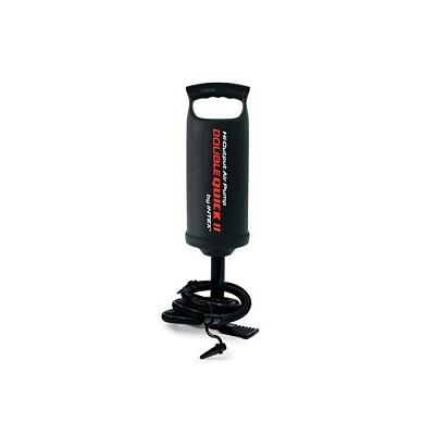 Насос ручной для матраса INTEX "Double Quick II" 36 см, шланг с 3 насадками