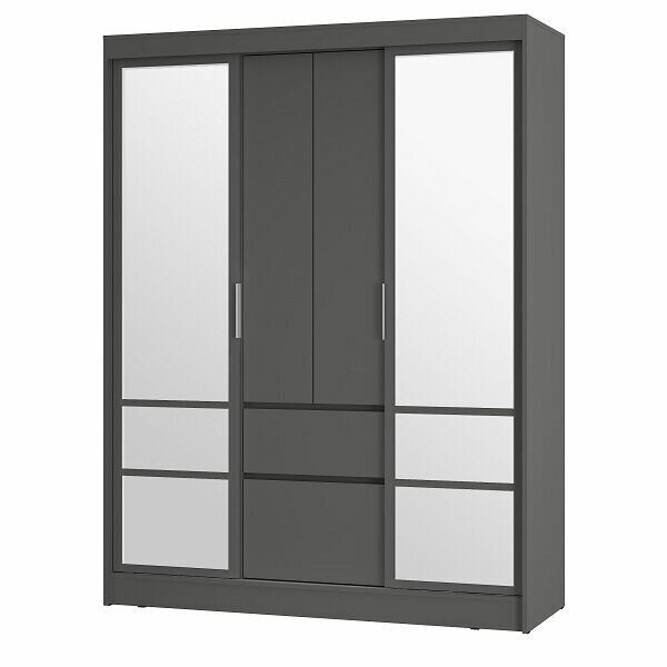 Шкаф-купе ШКК-06 «Симпл» (Графит) 160х58х210